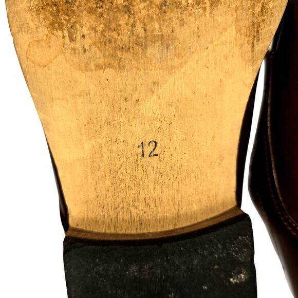 X-Ray 12 Oxford  Men's Brown Dress Shoes Plain Toe Work Church - Picture 5 of 7